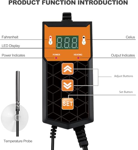 Sourdough Warmer Wrap Kombucha Heating Wrap Fermentation Heat Pad with Temperature Control Timer Sourdough Starter Warming Mat for Home Brewing Fermentation Sourdough Proofing