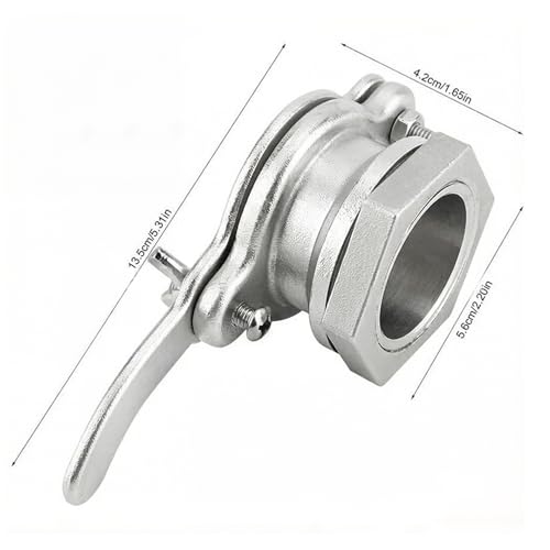 Honey Gate, Stainless Steel Honey Gate Valve for Extractor - 304 Extractor Valve with Leak-Proof Seal for Precise Control, Beekeeping Tool