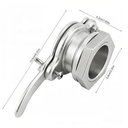 Honey Gate, Stainless Steel Honey Gate Valve for Extractor - 304 Extractor Valve with Leak-Proof Seal for Precise Control, Beekeeping Tool