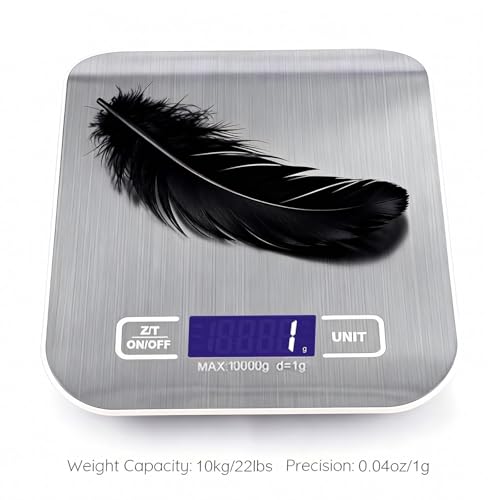 Type-C Fast Charging Rechargeable Shipping Scale, Digital Kitchen Scale,Food Scale Weight Grams and Ounces for Baking Cooking and Meal Prep, 22lb/10kg