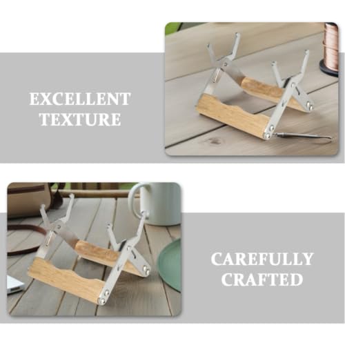 Beekeeping Frame Holder Tool and Stainless Steel Construction with Wooden Handle 3pcs for Easy Operation and Versatile Application, for Inspection and Honey Harvesting by