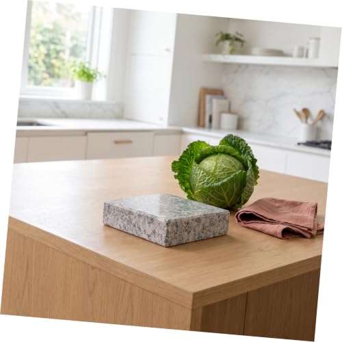 Stone Fermentation Weight: Moisture Separation Cabbage Press Stone Fermenting Tools for Pickled Vegetables Canister Food Preservation, 5.9x5.9x2in - color: Dark Gray