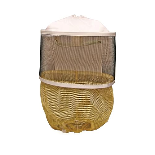 Mann Lake Alexander Veil, Cloth Binding Summer Bee Head Veil, Breathable Mesh Netting Cover, Hot Weather Beekeeping Headgear Protection for Cool, Comfortable, All Day Wear - style: Elastic