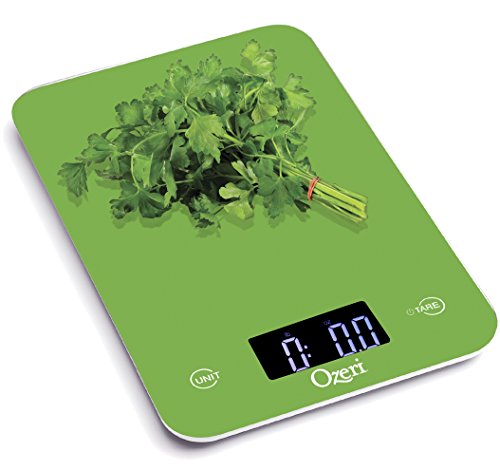 Ozeri Touch Professional Tempered Glass Digital Kitchen Scale, Lime Green - color: Green