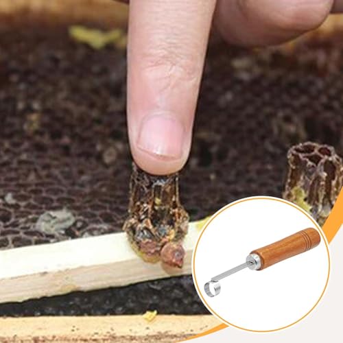 Uncapping Cutter Honey Extraction Knife Stainless Steel Wooden Handle Effortless Cleaning Suitable for Beekeepers Home Use