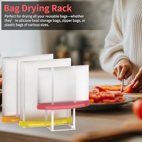Collapsible Bottle Drying Rack, Baby Bottle Drying Rack, Foldable Cup Draining Holder, Retractable Reusable Silicone Bag Dryer with Non-Slip Bottom - Stainless Steel (White) - color: White