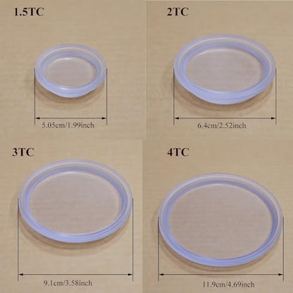 Tri Clamp Clear Cap 1.5"/2"/4" TC – Plastic Sight Glass for Homebrew Conical Fermenter – Durable End Cap – 1 Piece(2'' TC) - size: 2'' TC