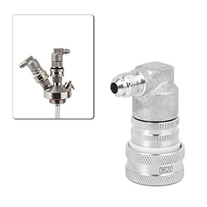 Tbest Stainless Steel Lock Keg with Mfl Fitting | 4 inch Gas Corny Fitting, Stainless Steel Body, Homebrew Beer Dispensing, Compatible Standard Co2 Systems