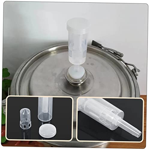 3sets Non-return Valves Air Lock Fermenter Valves Wine Brewing Kit Accessories