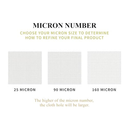 Gutenberg's 2x4.5 inch Tough Tea Micron Filter Bags 25-50 Packs | Nylon Filter Bags | All Micron Sizes (25, 90u Micron) - size: 90u Micron