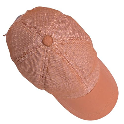 Three Layer Ventilated Beekeeping Veil in Round (3-Layer Hat, Sand/Peach P-Cap) - color: Sand/Peach P-CAP