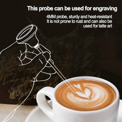 Frothy Milk Thermometer, Instand Read Dial Thermometer, Stainless Steel Coffee Temperature Meter Probe Thermometer With Adjustable Clip For Coffee Pot
