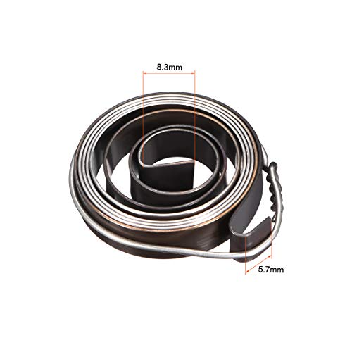 uxcell Drill Press Return Spring, Quill Spring Feed Return Coil Spring Assembly, 2.2Ft Long, 35 x 8 x 0.8mm 2PCS