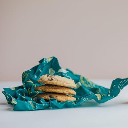 Bee's Wrap Beeswax Wraps for Food - 3 Pack of Assorted Beeswax Wraps - Small, Medium & Large Wrap - Plastic Free Made in USA Reusable Natural Food Wrap - Ocean Print - style: 3 Pack (Ocean)