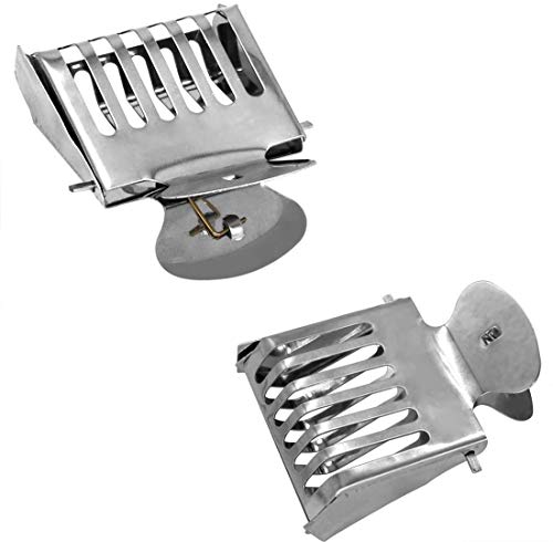 Together-life 10-Pack Stainless Steel Queen Bee Clips Cage Catcher for Beekeeping, Safe Queen Bee Handling Tool, Professional Beekeeper Equipment Supplies