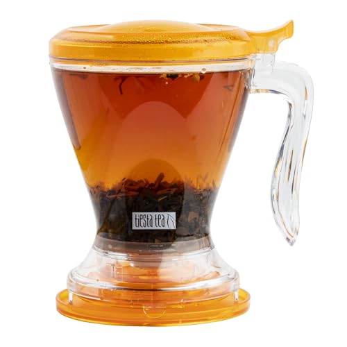 Tiesta Tea Brewmaster Infuser, Large Strainer for Loose Leaf Tea, Fine Mesh Bottom Dispensing, Microwave & Dishwasher Safe, Reusable Steeper, Loose Leaf Holder, 16 Oz - style: Brewmaster (16oz fl oz)