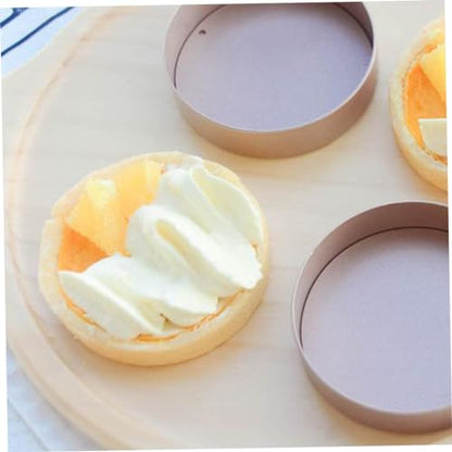 Wood Tart Tamper Tart Press Tool Wood Egg Tart Pusher DIY Baking Dough Press Pastry Tamper Wooden Tart Mould, Assorted Color