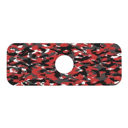 Red Black Camouflage Faucet Mat For Kitchen Sink, Absorbent Countertop Protector, Quick Dry Sink Splash Guard Pad, Waterproof Draining Mat 15" X 5.5" - color: Style 6