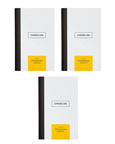 Formaticum Cheese Log & Pocket Journal - Must Have for Cheese Lovers for Making Cheese Notes and Journaling - Space for 55 entries - Cheese Book Measures 6 by 3.75 inch - QTY 3 - style: QTY 3