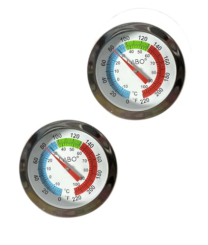 Milk Thermometer with Large 2 Inch Dial, Instant Read Steaming Foam, Coffee, Espresso, Latte, Frothing for Coffee Making, Chocolate, Candy - size: Duo/Pack of 2