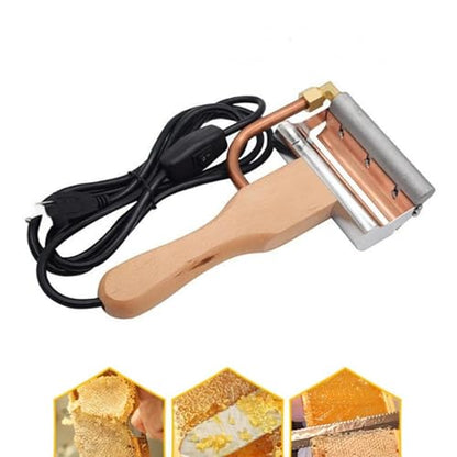 Electric Honey Uncapping Knife, Portable Scraping Honey Extractor, Beekeeping Stainless-Steel Electric uncapping Knife, Constant Temperature, with Insulated Handle, for Beekeeper Honey Collection
