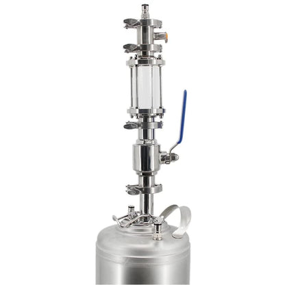 304 stainless steel Cornelius Keg Lid with 1.5'' Tri-clamp Ferrule,NEW Corny Beer Keg Lid 60PSI PRV Food Grade Dry Hopper