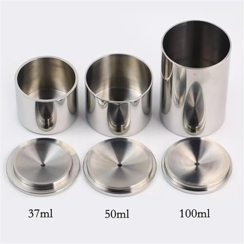 Paint Density Specific Gravity Cup, Stainless Steel Paint Coating Density Specific Gravity Cup Densimeter Liquid Pycnometer for Paintwork,Emulsion.(37ml) - color: 37ml