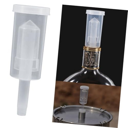 6pcs Homebrew Fermentation Lock One Way Exhaust Water Sealed Check Valve for Beer Wine and Cider Brewing Fits Stoppers Easy to Use - size: 6 pcs