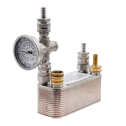 Homebrew Beer Wort Chiller 41 Plate Plate Heat Exchanger, Stainless Steel Heat Exchanger B3-14C for Floor Heating(A1) - size: A1
