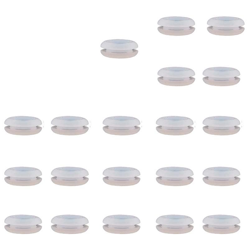 Airlock Grommet Silicone Grommets for Homebrewing Beer Wine Straws Mead Wine Sauerkraut Kimchi 35 Pack(Clear) - color: Clear