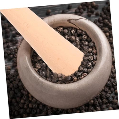 Toyvian Wooden Pickle Stick Fermentation Tamper Mortar Pestle Food Masher Tool