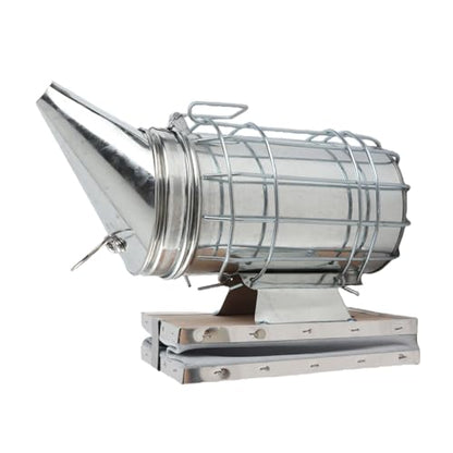 VBESTLIFE Bee Smoker, Beekeeping Smoker with Cool Smoke Calming, Stainless Steel for Beehive Maintenance, Heat, Perforated Fire Base, Side Hook, Precise Nozzle