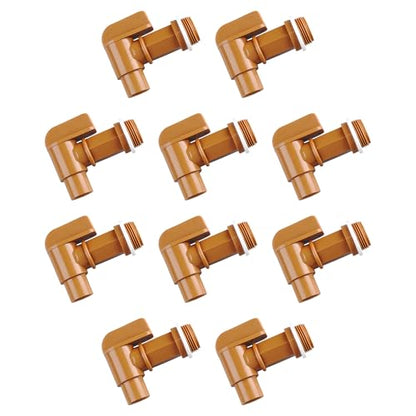 Plastic Handle Drum Faucet 5, 6 Gallon jug Spigot Barrel Faucett for Plastic or Steel Oil Drum or Water Container 3/4” by MUGLIO 10 Pack - size: 10 Pack