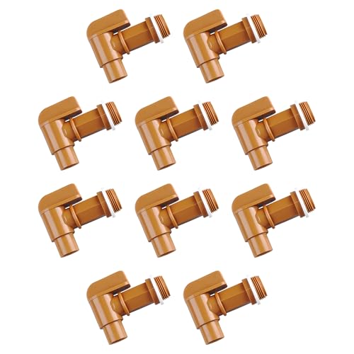 Plastic Handle Drum Faucet 5, 6 Gallon jug Spigot Barrel Faucett for Plastic or Steel Oil Drum or Water Container 3/4” by MUGLIO 10 Pack - size: 10 Pack