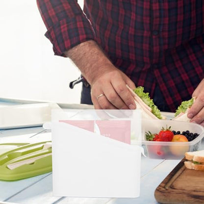 Healifty Cheese Storage Box for Fridge, White Plastic Tea Bag and Bacon Container with Tilted Design, Household Refrigerator Cheese Keeper for Fresh Food Organization