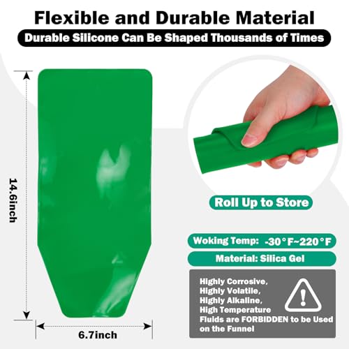 Professional-Grade Flexible Funnel for Draining Oil & Oil Change in Narrow and Awkward Places, Easy to Clean & Foldable Flex Funnels, for Lawnmowers, Motorcycles, Snowplows, Trucks, …