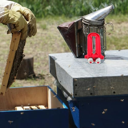 Beekeeping Hive Frame Wire Tightener and Frame Gripper Tool 2pcs Set Yellow and Red for Beehive Repair