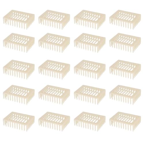 Cyrank Beekeeping Rearing Box, 20PCS Queen Marker Cage Clip Bee Catcher Beekeeper Beekeeping Tools Equipment Beekeeping Supplies Beekeeper Equipment Tool