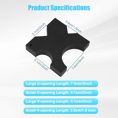 Arbor Press Plate, 1 Pair 5'' x 5'' x 1'' No holes H-shape Hydraulic Shop Press Plate 20Ton Metal H Frame Hydraulic Shop Press Plates for Workshops Factories & Production - size: 5'' x 5'' x 1'' / No holes