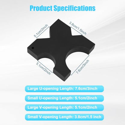 Arbor Press Plate, 1 Pair 5'' x 5'' x 1'' No holes H-shape Hydraulic Shop Press Plate 20Ton Metal H Frame Hydraulic Shop Press Plates for Workshops Factories & Production - size: 5'' x 5'' x 1'' / No holes