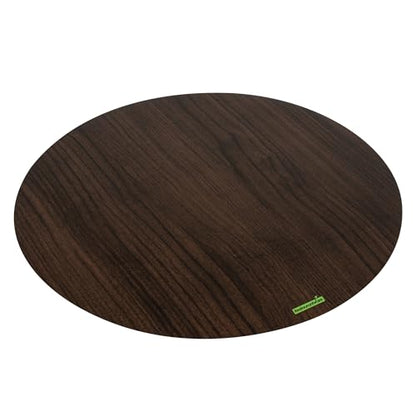 Restaurantware Cater Tek 13.8 Inch Charcuterie Boards 10 Faux Wood Cheese Boards - Round Stackable Dark Paper Cardboard Charcuterie Boards Disposable For Serving At Catered Events - color: Dark, size: 13 3/4"