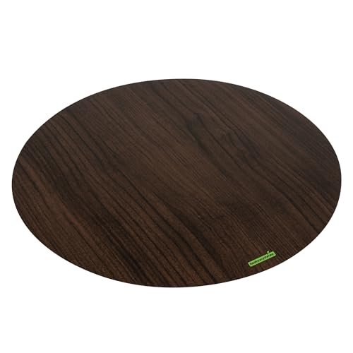 Restaurantware Cater Tek 13.8 Inch Charcuterie Boards 10 Faux Wood Cheese Boards - Round Stackable Dark Paper Cardboard Charcuterie Boards Disposable For Serving At Catered Events - color: Dark, size: 13 3/4"