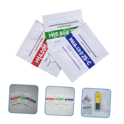 15pcs Ph Calibration Powder Kit with Ph Buffer for Accurate Testing Easy Mix with Distilled Water Suitable for Hydroponics Aquariums Pools and Drinking Water