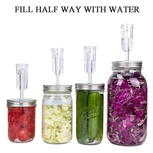 Brewing Equipment 3-Piece Airlock for Fermentation with Silicone Grommets, Airlocks Kit for Preserving, Brewing, Making Wine, Fermenting Brewing Equipment(Clear Grommet) - color: Clear Grommet