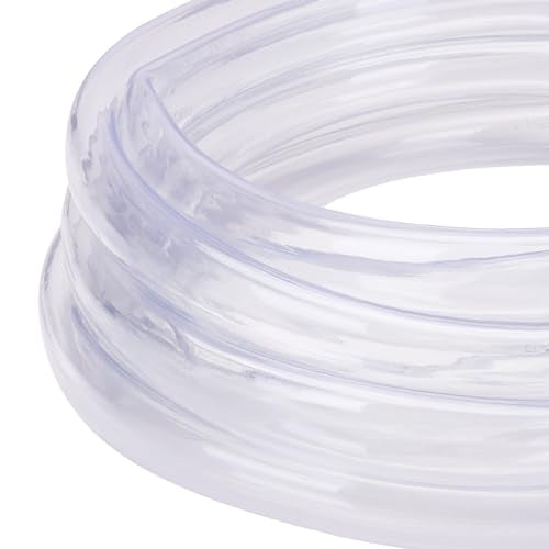 DERNORD PVC Tubing 1-1/4"ID X 1-1/2"OD Flexible Clear Vinyl Hose 25 Feet for Food Grade - size: 25 Feet, style: 1-1/4"ID X 1-1/2"OD