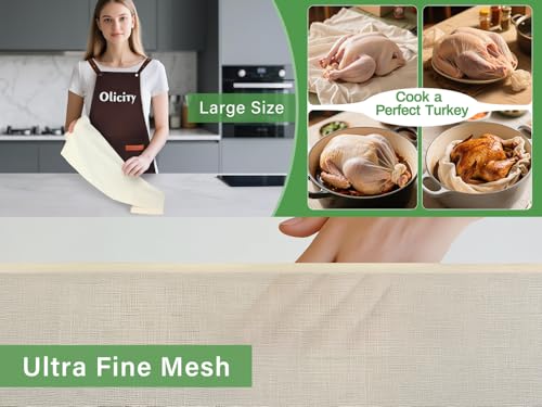 Olicity Cheese Cloth Roll,Grade 100,3x30Ft, 90 Sq Feet, Reusable Cheese Cloths with Closed Edges Fabric Fine Mesh Cloth, Unbleached Cotton Muslin Bulk Cheesecloth Roll for Straining, Crafts - 10 Yards