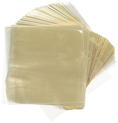 Oasis Supply Clear Caramel Colored Wrapper Sheets, Wrapping Paper for Candy, 5 x 5 Inches, Sheets (1 Pound, about 1000 sheets)