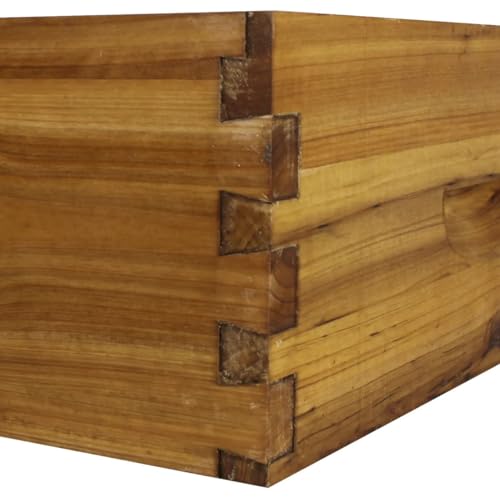 Hoover Hives 10-Frame Medium Super Box – Wax-Dipped Fir Wood Langstroth Honey Super with Dovetail Joints – Ready to Use, Durable & Weather-Resistant (2) - style: Unassembled (2 Boxes)