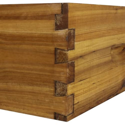 Hoover Hives 10-Frame Medium Super Box – Wax-Dipped Fir Wood Langstroth Honey Super with Dovetail Joints – Ready to Use, Durable & Weather-Resistant (1) - style: Unassembled