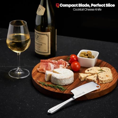 WAGENSTEIGER 100% Stainless Steel Butter Knife Spreader, Cocktail Cheese Knife for Condiments, Jam, Pastry & Butter, Ergonomic Handle Design, Perfect for Cutting or Spreading Cheese & Butter